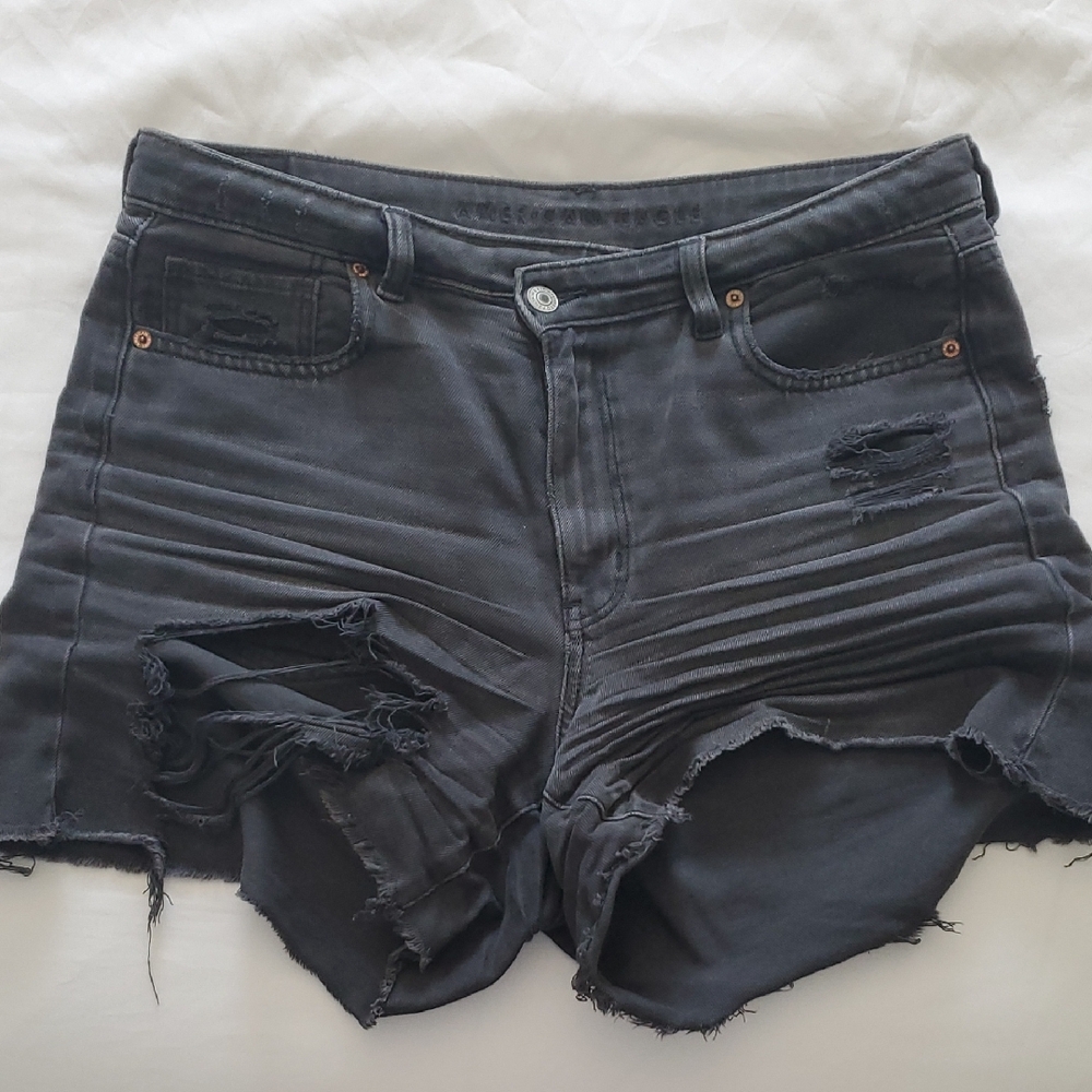 American Eagle Denim Highest Waist Baggy Short